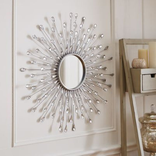 Criterion Halley Mirror 810mm Star Burst Silver