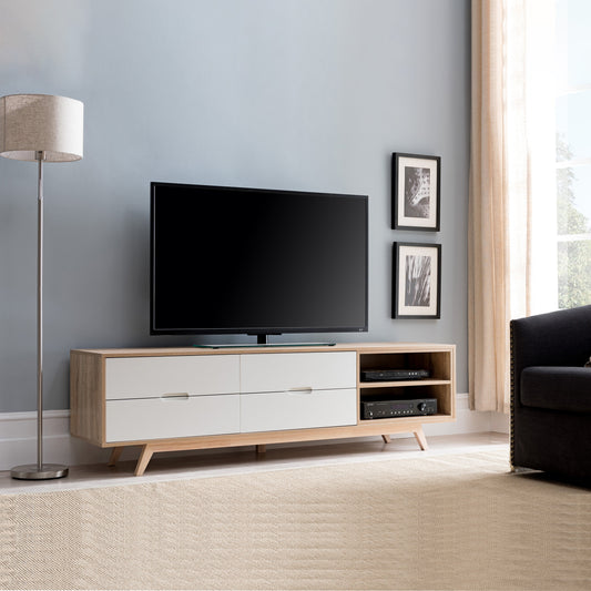 Criterion Tuscany Entertainment Unit 1800mm Oak White