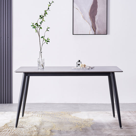 Criterion Mendy Dining Table 1400mm Grey Sintered Stone