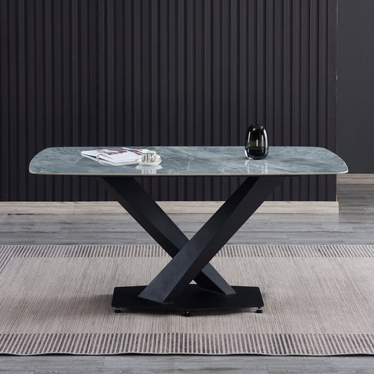 Criterion Element Dining Table 1600mm Mid Grey Sintered Stone