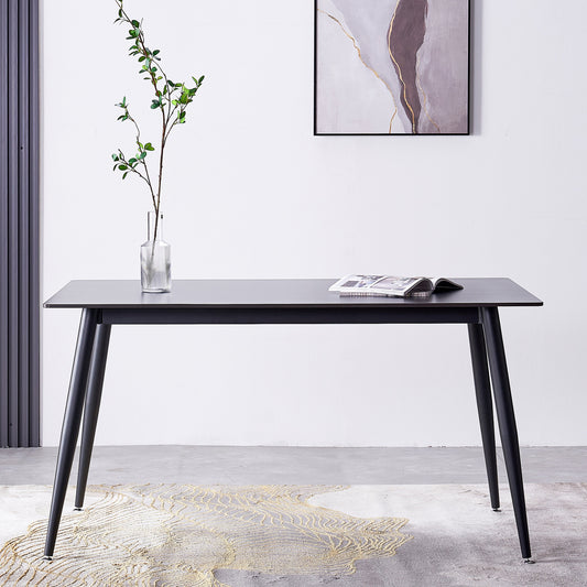 Criterion Mendy Dining Table 1400mm Black Sintered Stone