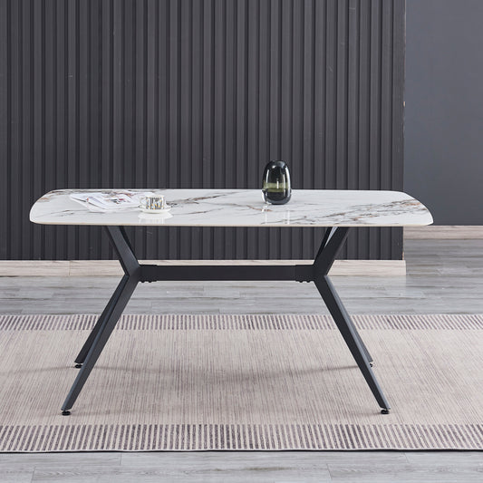 Criterion Phoenix Dining Table 1600mm Brown Grey Sintered Stone