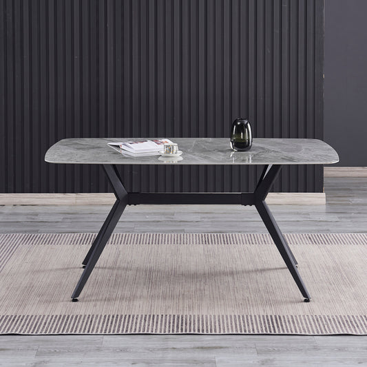 Criterion Phoenix Dining Table 1600mm Mid Grey Sintered Stone